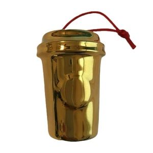 NEW Starbucks 2014 Gold Cup Christmas Tree Ornament